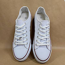 ЗНИЖКА! 44р (27.5см) Білі кеди конверси Navigator у стилі Converse, фото 5