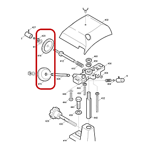 Камні D40мм для заточування ножа слайсера 195-220-250мм RGV, Beckers, Celme, Frosty, Sirman Topaz 195, Apach та ін., фото 2