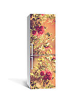 Декор холодильника наклейка Фото Розы 60х180 cм самоклеющаяся пленка для холодильника самоклеящаяся