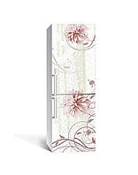 Декор холодильника наклейка Пудровый шёлк 60х180 cм самоклеющаяся пленка для холодильника самоклеящаяся
