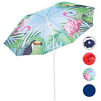 Зонт пляжный садовый 180 см Springos с регулируемой высотой и наклоном Арбуз M_1846 1, 8, Фламинго