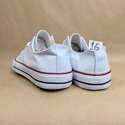 ЗНИЖКА! 44р (27.5см) Білі кеди конверси Navigator у стилі Converse, фото 4