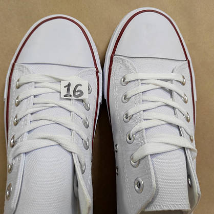 ЗНИЖКА! 44р (27.5см) Білі кеди конверси Navigator у стилі Converse, фото 6