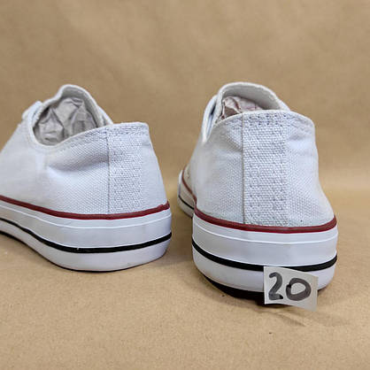 ЗНИЖКА! 44р (27.5см) Білі кеди конверси Navigator у стилі Converse, фото 4