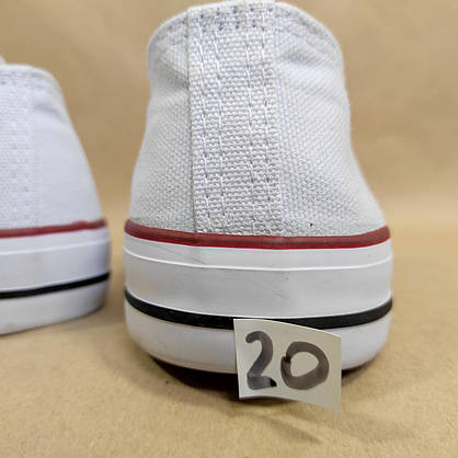ЗНИЖКА! 44р (27.5см) Білі кеди конверси Navigator у стилі Converse, фото 5