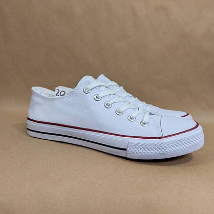 ЗНИЖКА! 44р (27.5см) Білі кеди конверси Navigator у стилі Converse, фото 3