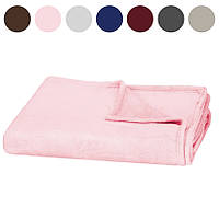 Плед-покривало Springos Luxurious Blanket м'який плюшевий 150 x 200 см для дому W_1889 Рожевий