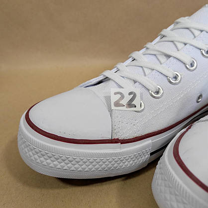 ЗНИЖКА! 44р (27.5см) Білі кеди конверси Navigator у стилі Converse, фото 5