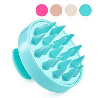 Щітка-масажер 4FIZJO масажна для миття голови Бежевий W_1908 Помаранчевий Зелений