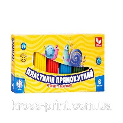 Пластилін Школярик 303116001 6 кольорів
