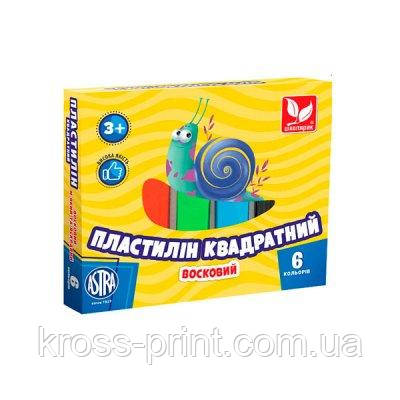 Пластилін 6 гв 200 г Школярик 83811908 восковий