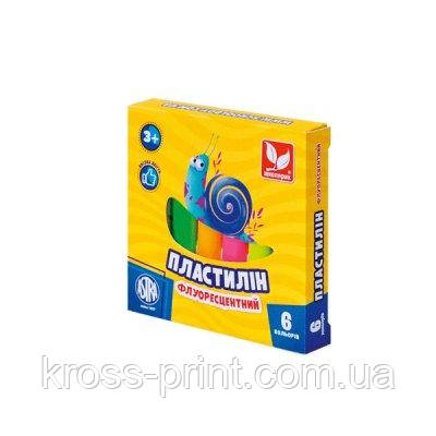 Пластилін Школярик 83811906 6 кольорів 78 г