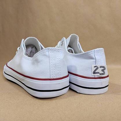 ЗНИЖКА! 44р (27.5см) Білі кеди конверси Navigator у стилі Converse, фото 6