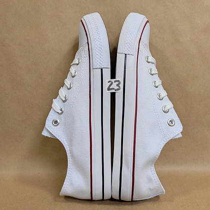 ЗНИЖКА! 44р (27.5см) Білі кеди конверси Navigator у стилі Converse, фото 5