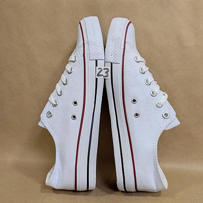 ЗНИЖКА! 44р (27.5см) Білі кеди конверси Navigator у стилі Converse, фото 4
