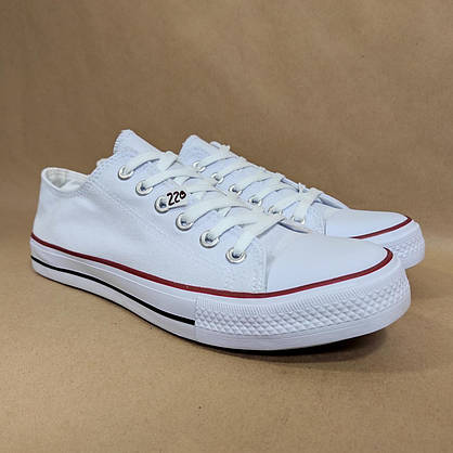 ЗНИЖКА! 44р (27.5см) Білі кеди конверси Navigator у стилі Converse, фото 3