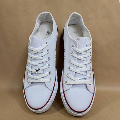 ЗНИЖКА! 44р (27.5см) Білі кеди конверси Navigator у стилі Converse, фото 5