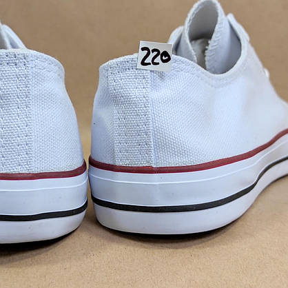 ЗНИЖКА! 44р (27.5см) Білі кеди конверси Navigator у стилі Converse, фото 6