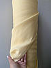 Ніжно-жовта сорочково-платтєва лляна тканина, колір 764, фото 3