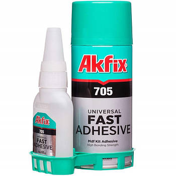 Експрес клей з активатором Akfix 705 200 мл + 50 г