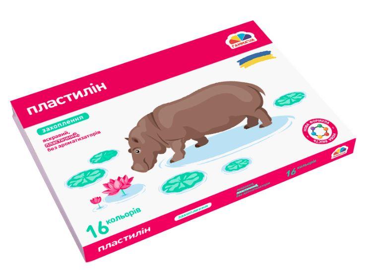 Пластилін "Гамма" UA Захоплення 16кол. 256г  200314