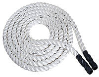 Канат тренировочный для кроссфита 12м Battle Rope White WCG 50х12 W_1923