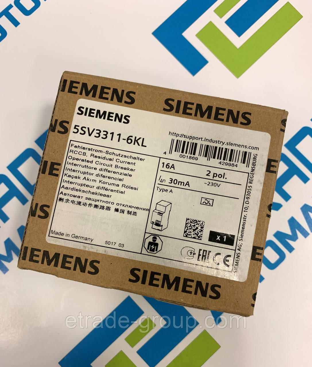 Перемикач Circuit breaker Siemens 5SV3311-6KL