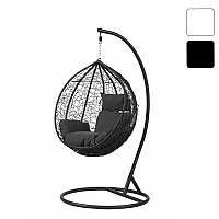 Крісло-кокон підвісне 329 S крісло-гойдалка для дому дачі тераси кафе W_1651 Чорний