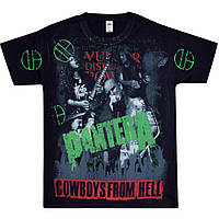 Футболка Full print Pantera "Cowboys from Hell" (black t-shirt) EU, Размер L