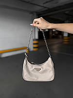 Женская сумочка, клатч отличное качество Prada mini beige 23*15*6