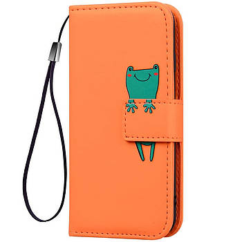 Чохол-книжка Animal Wallet для Samsung Galaxy S22 Ultra Frog