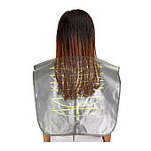 Накидка пеньюар перукарська для стрижки для клієнта сіра