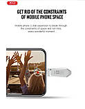 Флеш-накопичувач XO U50 128GB Type-c to USB OTG Silver, фото 6