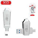 Флеш-накопичувач XO U50 128GB Type-c to USB OTG Silver, фото 4