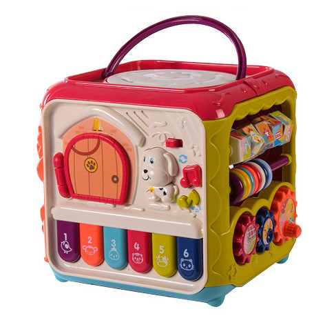 Развивающая игрушка Музыкальный игровой центр 6 в 1 Бизикуб с магнитными червяками Magic Box - фото 5 - id-p1886179605