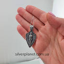 Срібний кулон Архангел Михайло. Підвіс оберіг Ангел хранитель срібло 925 проби, фото 3