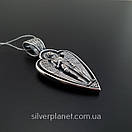 Срібний кулон Архангел Михайло. Підвіс оберіг Ангел хранитель срібло 925 проби, фото 9