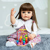Силиконовая Коллекционная Кукла Реборн Reborn Девочка Власта Полностью Анатомическая ( Виниловая Кукла )
