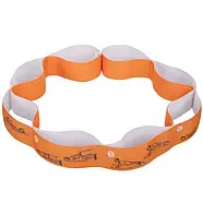 Стрічка еспандер для розтяжки секційна з петлями універсальна GE5430 для фітнесу йоги стретчингу реабілітації, фото 3