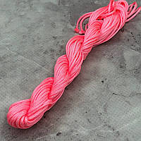 (12 метрів) Шнур нейлоновий, капроновий (шамбала) 1 мм - Рожевий
