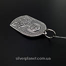 Срібний кулон іконка Святий Микола. Підвіска ладанка Миколай Чудотворець срібло 925, фото 10