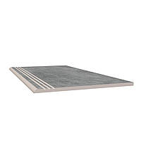 Керамическая ступенька Allore Group Concrete Anthracite F PC R Mat 30х60