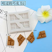 Молд силиконовый "Шоколад" - размер молда 6*7см, силикон