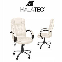 Офісне крісло, що обертається, Malatec біле