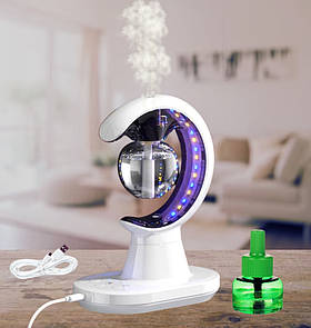 Міні зволожувач повітря з підсвічуванням 3в1 від USВ Нічник настільний антимоскітна лампа для дому