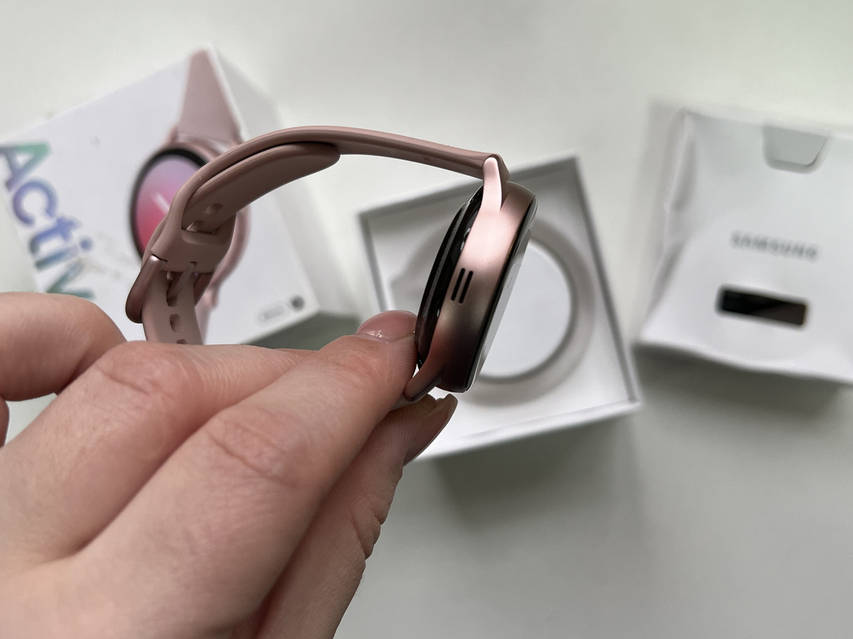 Smart watch samsung rosa best sale