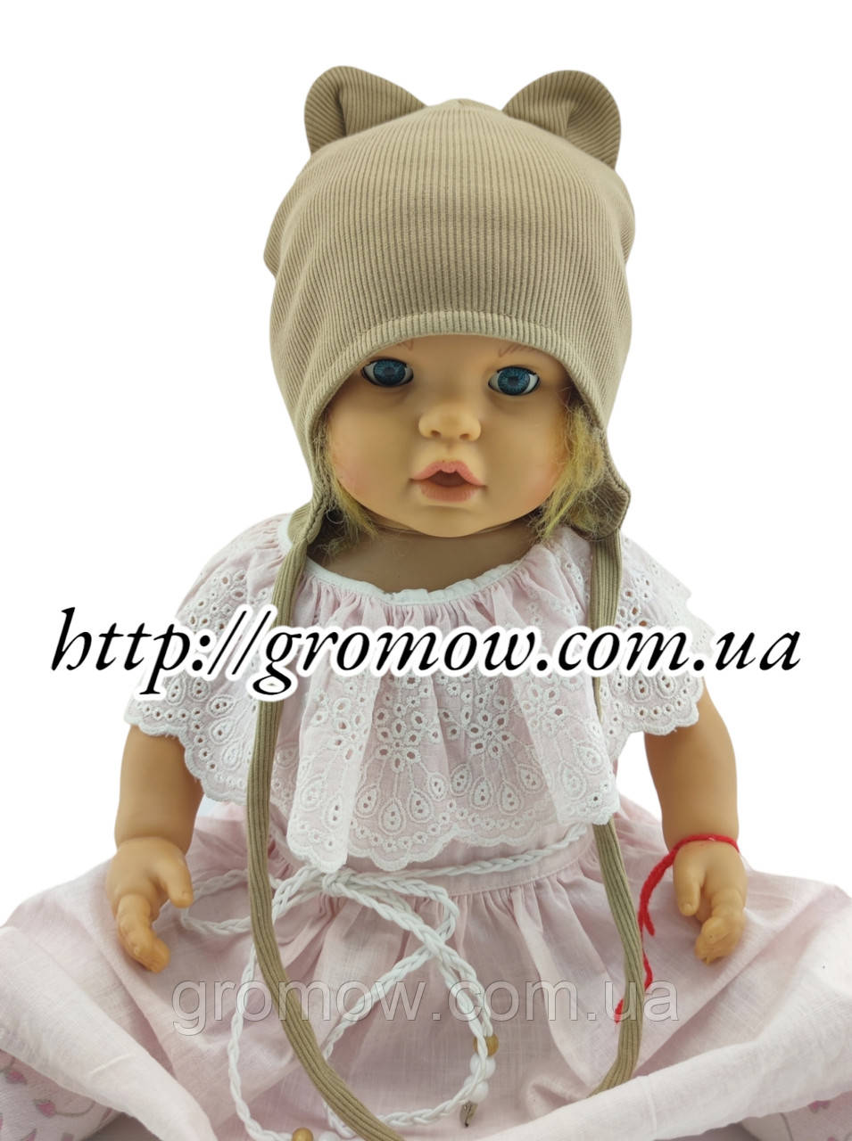 Оптом шапки 44, 46, 48, 50, 52 розмір трикотажна дитяча шапка головні убори дитячі гурт (ОШ36160), фото 1