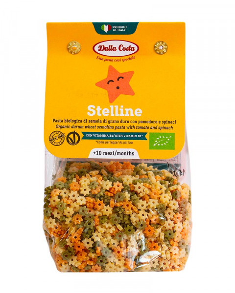 Купить Макароны Dalla Costa BIO Baby Stelline Звездочки с томатом и ...