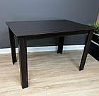 Стіл обідній у кухню довжиною 120 см колір Дуб венге, фото 4