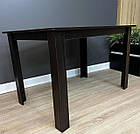 Стіл обідній у кухню довжиною 120 см колір Дуб венге, фото 3